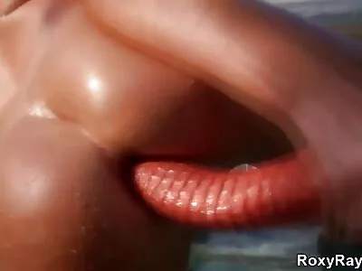 Busty latina in red lingerie tempts BF to fucking her pussyhole